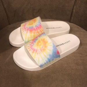 Tie dye slides